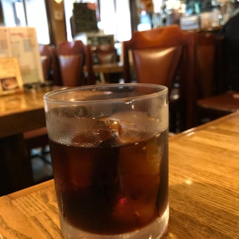 アイスコーヒー(珈琲倶楽部かるがも)