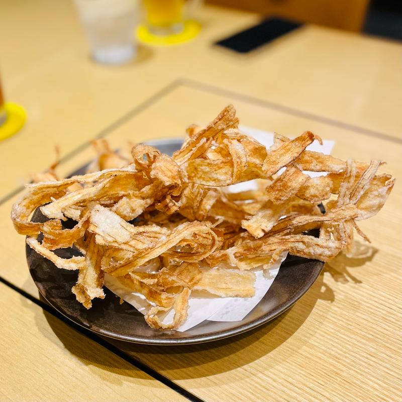 ごぼうチップス(博多もつ鍋 蟻月 恵比寿)