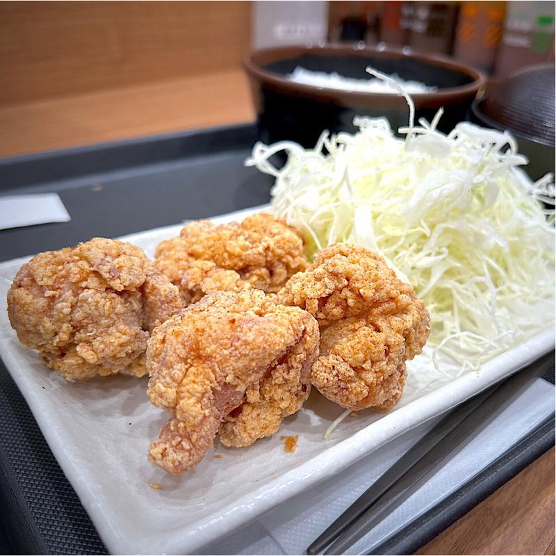 本格唐揚げ定食(4個)(松のや 仙台中央店)