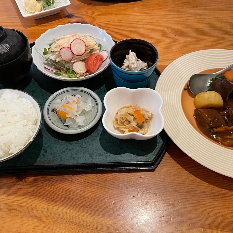 ビーフシチュー定食(海舟)