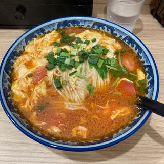 トマトと卵ラーメン(火焔山蘭州拉麺 池袋店)