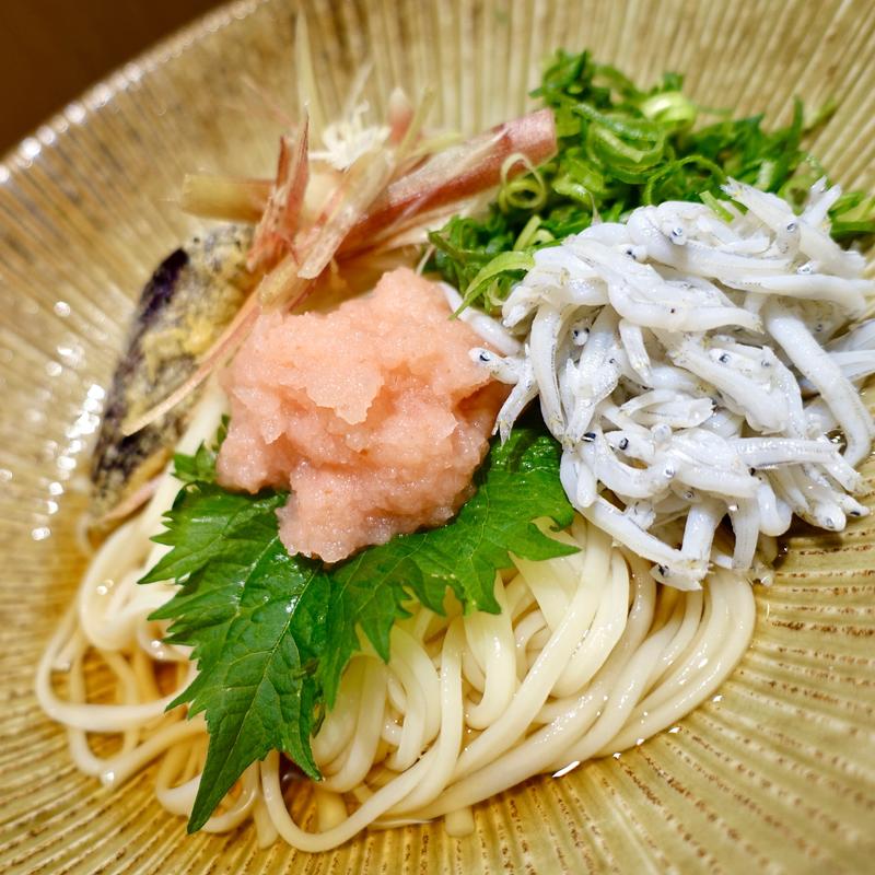 〈数量限定・季節メニュー〉釜揚げシラス梅肉おろしぶっかっけ(麺つるり エキマルシェ大阪)