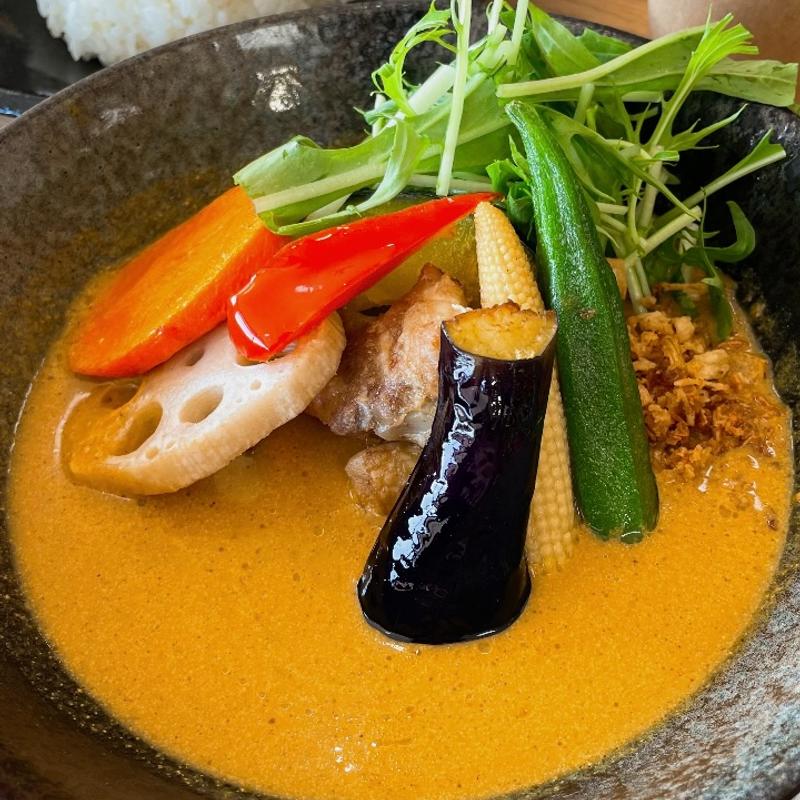 知床鶏と10種の野菜のスープカレー(知床自然センター )