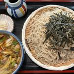 かも南ざるそば　中盛り