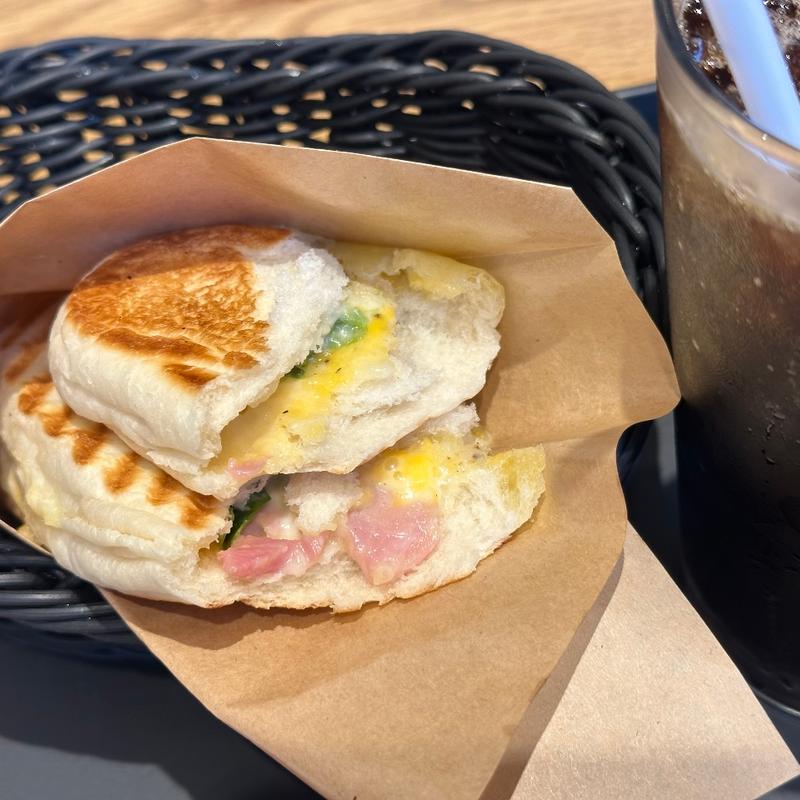 クロックムッシュ➕アイスコーヒー(L)(ベックスコーヒーショップ 橋本店 )