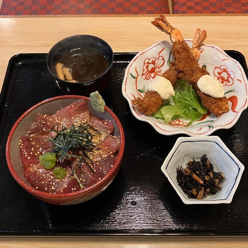 まかない丼＋海老フライセット(磯っ子 （いそっこ）)