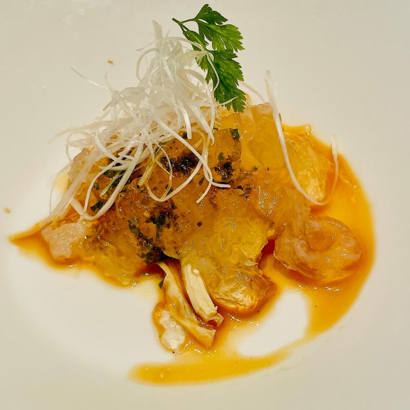 フカヒレと湯葉の冷菜(筑紫樓(ツクシロウ) 銀座店)