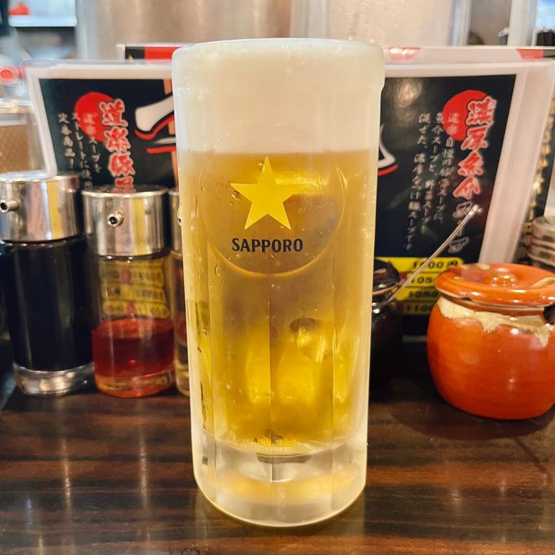 生ビール小(ラーメン道楽 鮫洲店 （らーめんどうらく）)