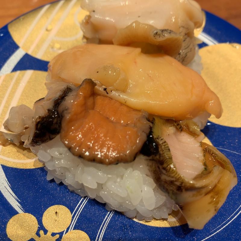 活貝3点盛(もりもり寿し 金沢駅前店 （もりもりずし）)