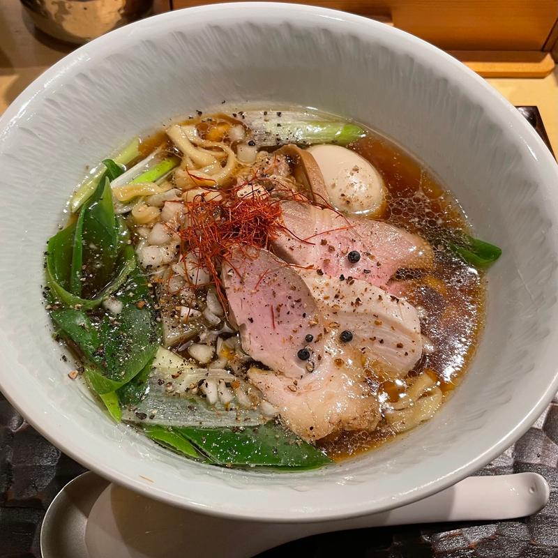 味玉胡椒そば(饗 くろ㐂)