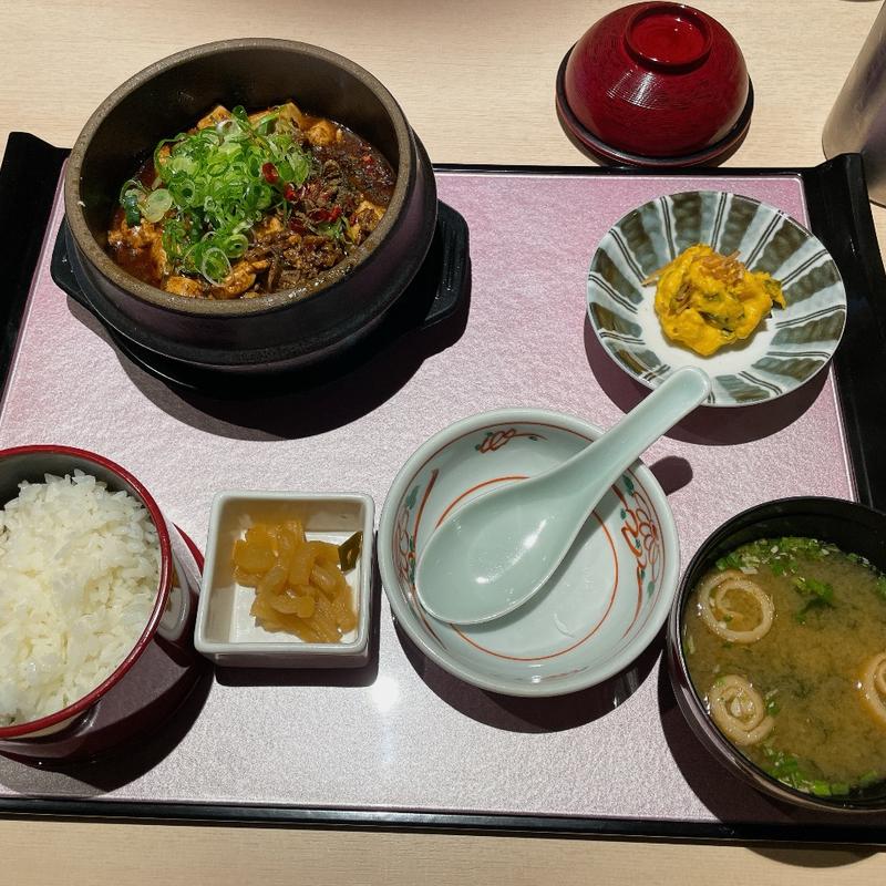 麻婆豆腐定食(よ志のや)