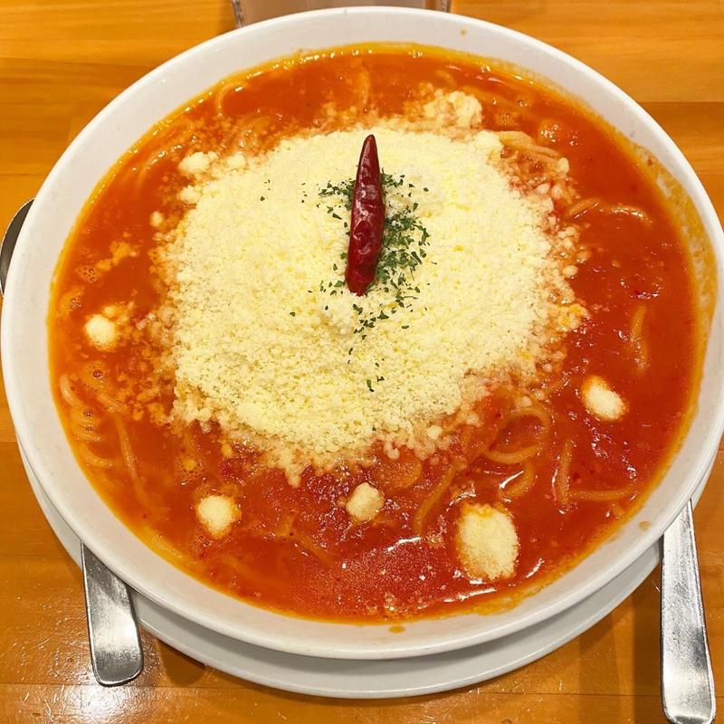 赤唐辛子とにんにくのトマトソース(生麺大)(はらっぱ 駅ビルモントレー店 )