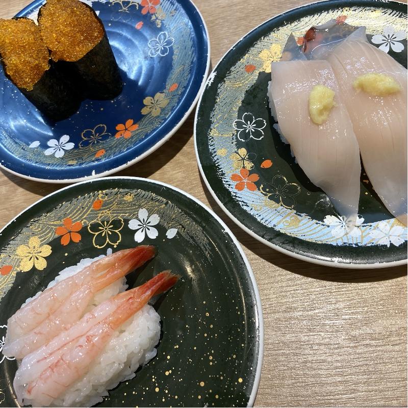 甘エビ　イカ耳　とびっこ(北海道 四季彩亭)