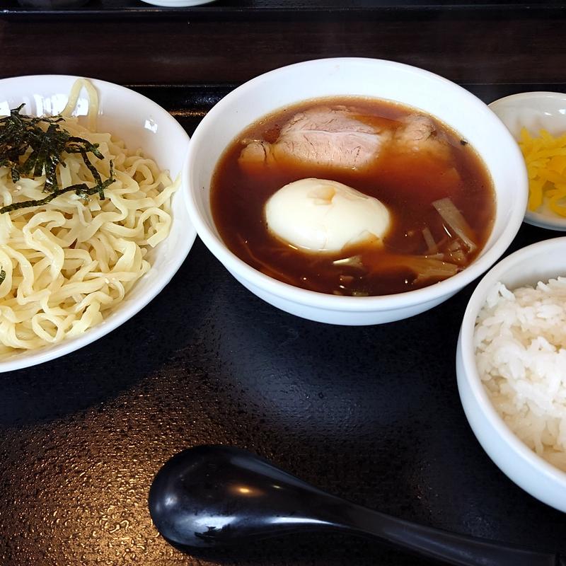 和風つけ麺とミニライス(麺飯家龍門 （リュウモン）)