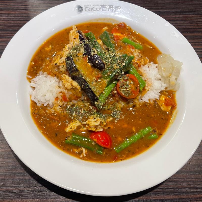 チキンと夏ベジのスパイスカレー(CoCo壱番屋 中区矢場町店)
