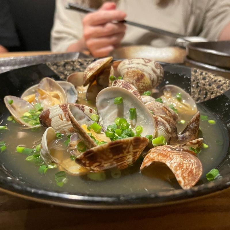 あさりの酒差し(炭焼焼鳥ひのてつ小川町店 from San Diego)