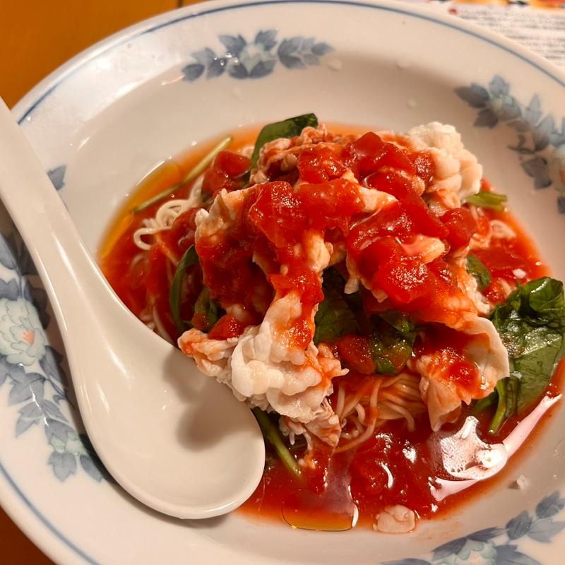 冷やしトマト麺(揚州商人 横浜スタジアム前店)