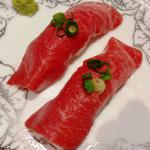 肉寿司2貫(焼肉にくずき)