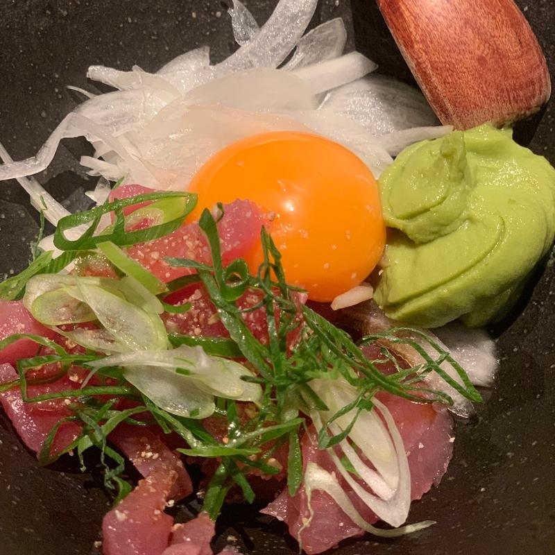 鮪とアボカドのユッケ(ごはんや一芯 代官山)