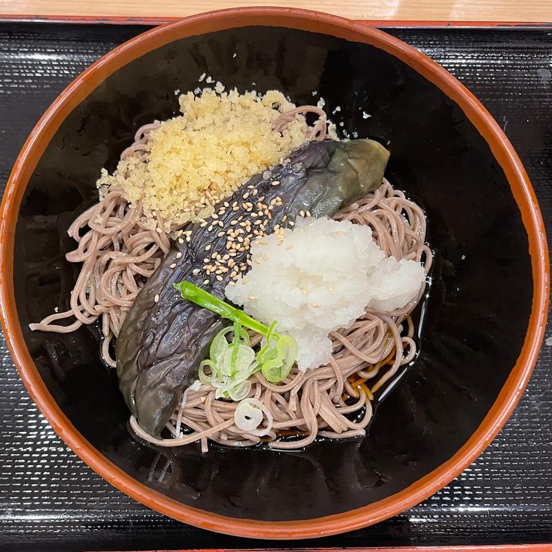 揚げ茄子おろしそば(よもだそば 名古屋うまいもん通り広小路口店)