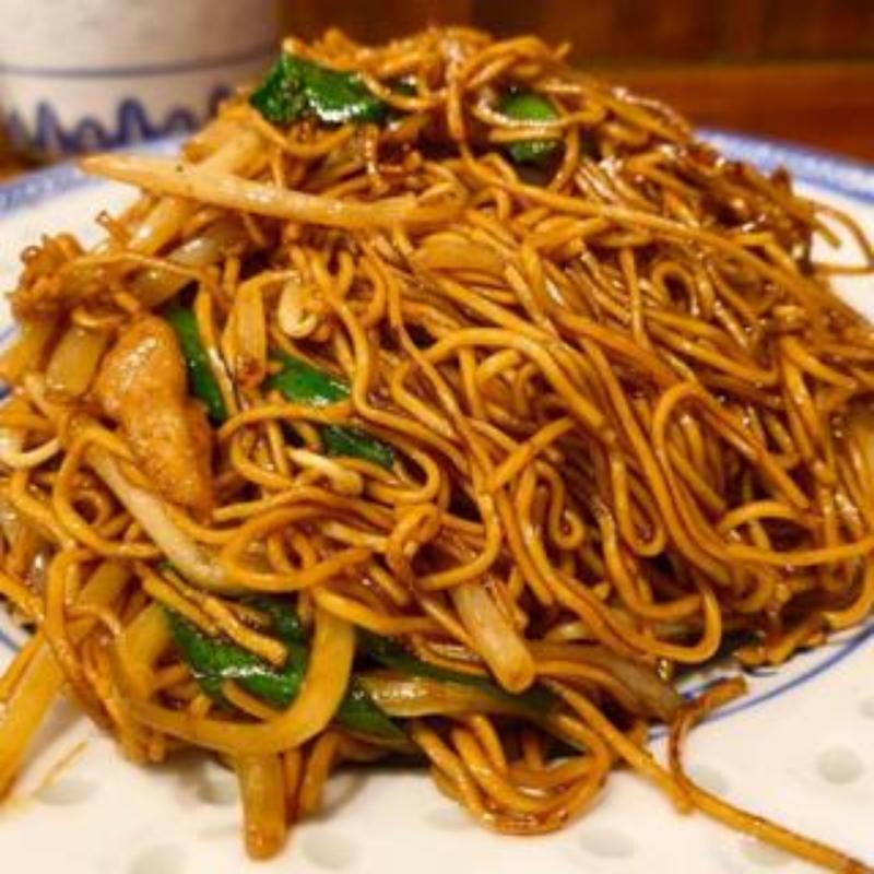 醤油王炒麺(醤油焼きそば)(香港麺 新記)