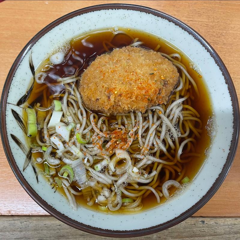 コロッケそば(立喰そばうどん つくば本店 駅前店)