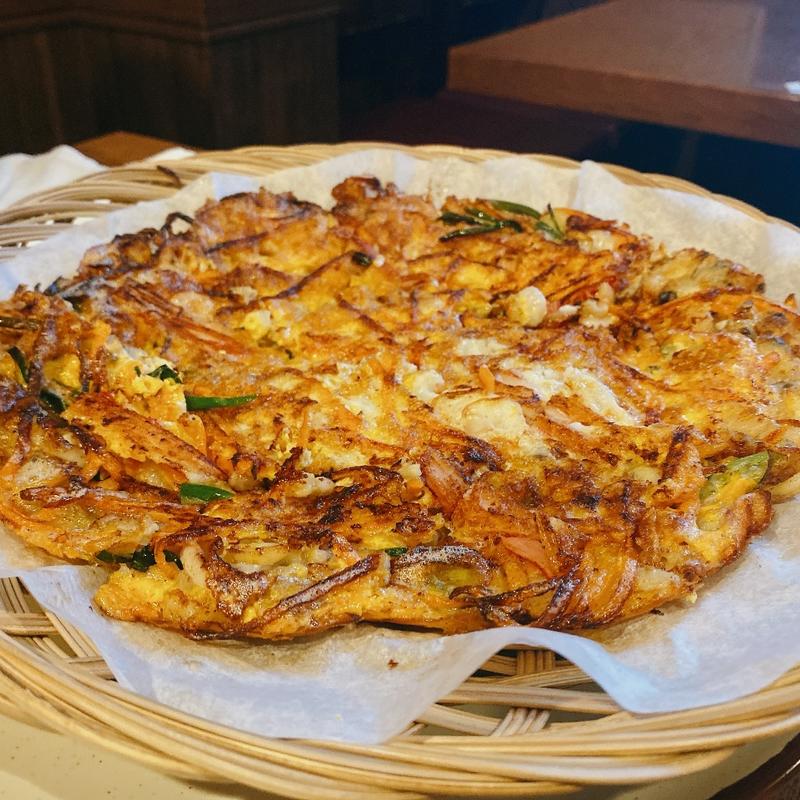 海鮮ネギチヂミ(アレンモク 上野本店)