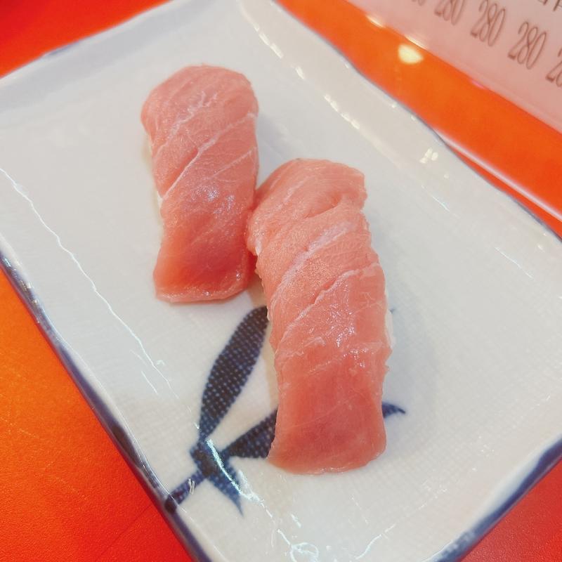 生本マグロ中トロ(大衆すし 謹賀 新世界)