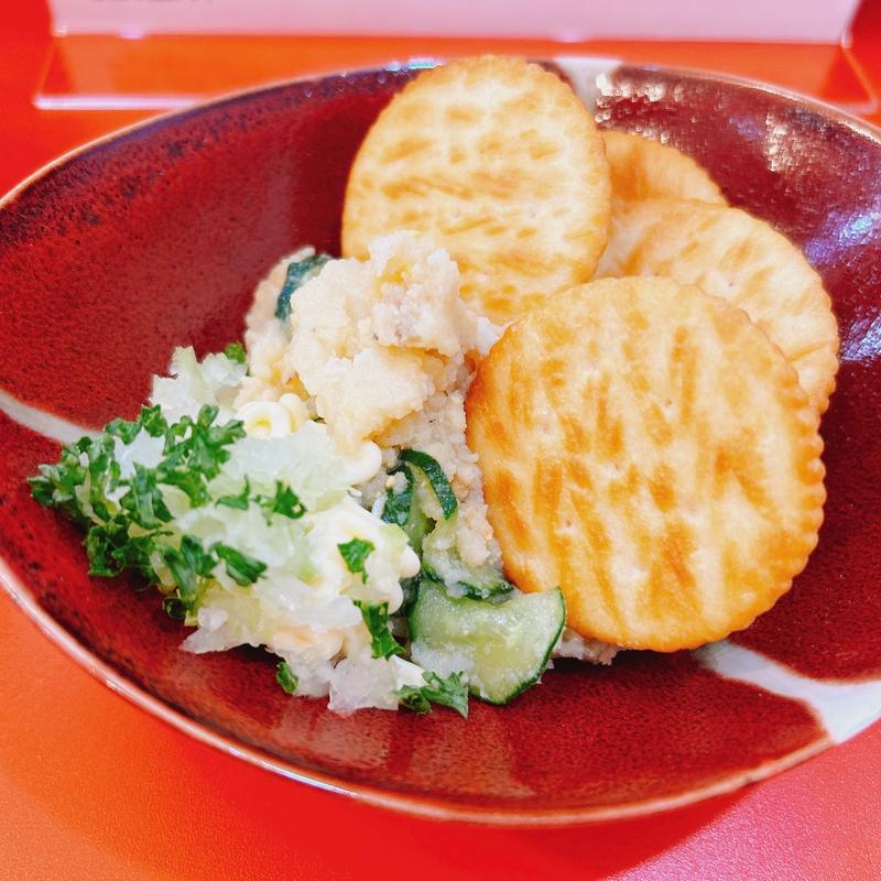 自家製ほくほくポテサラ(大衆すし 謹賀 新世界)