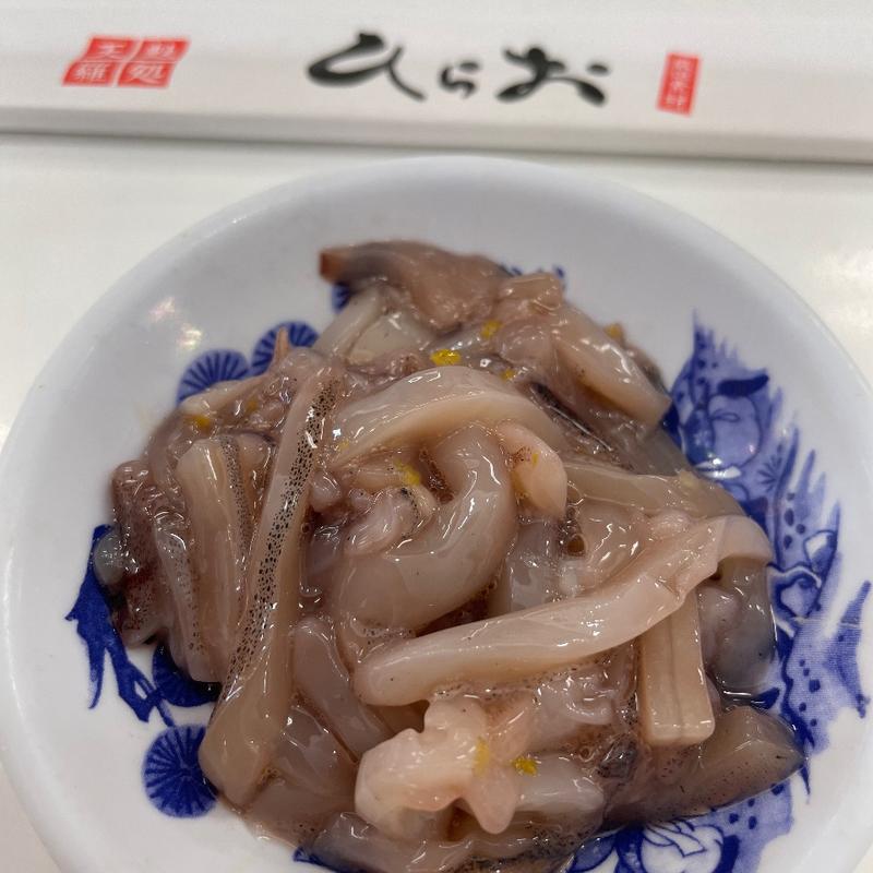 イカの塩辛(天ぷらのひらお 久山店)