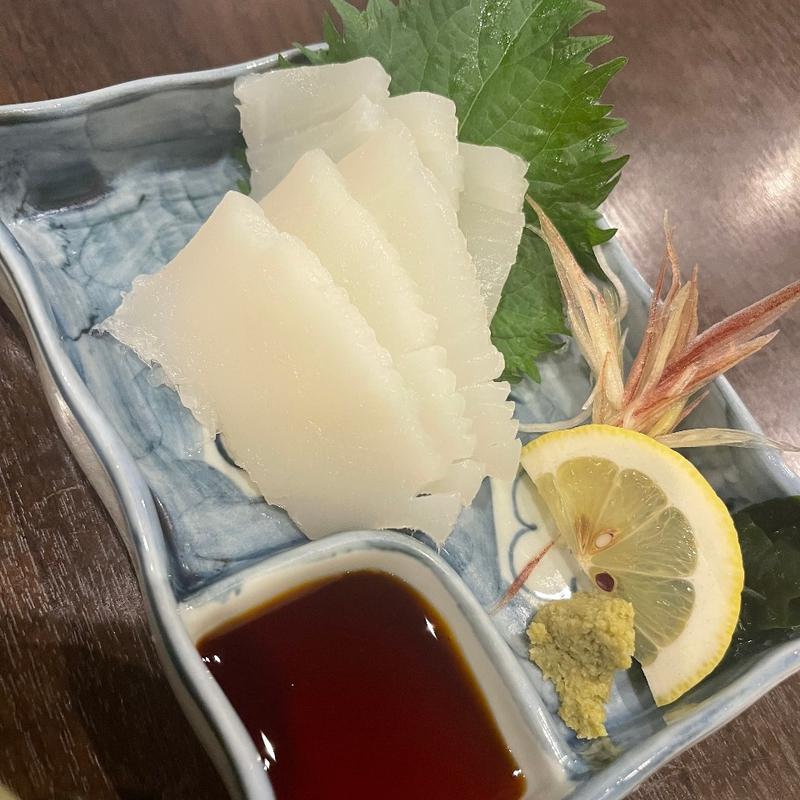 アカイカの刺し身(料理屋 澄花)