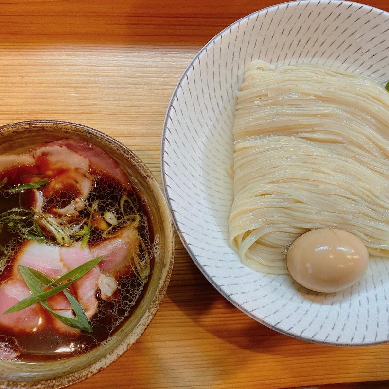鰹昆布出汁醤油つけそば味玉子入り(つけそば神宮寺)