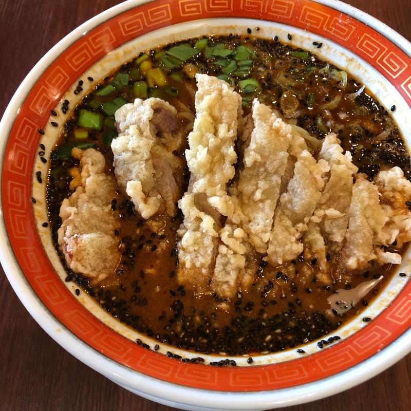 黒胡麻坦々麺半チャーハンセット(タイガー餃子会舘 イオンモール盛岡 )