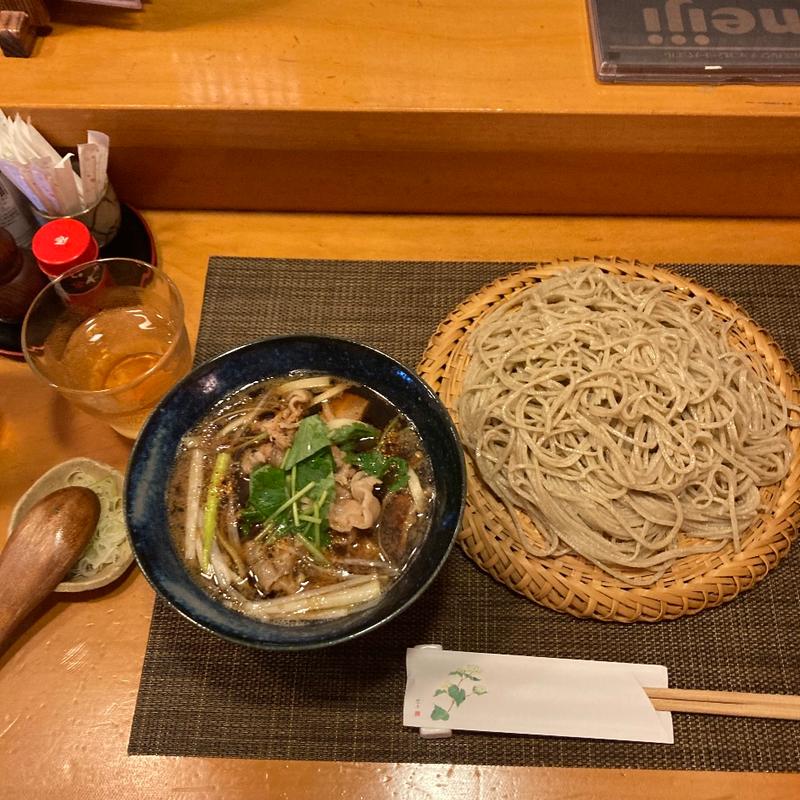 (自家製粉　手打ち　猪口才)