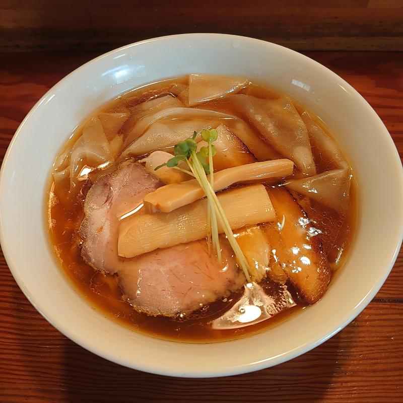 ワンタン中華そば＋大盛り(中華そば 陽なた)