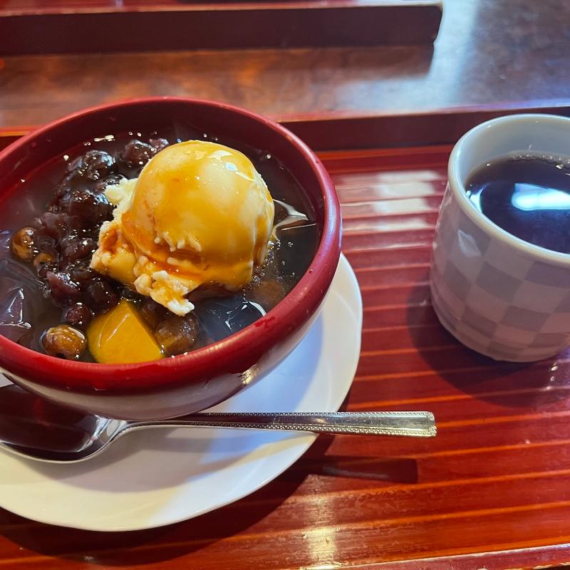 クリームあんみつ(あまから家・足穂 )