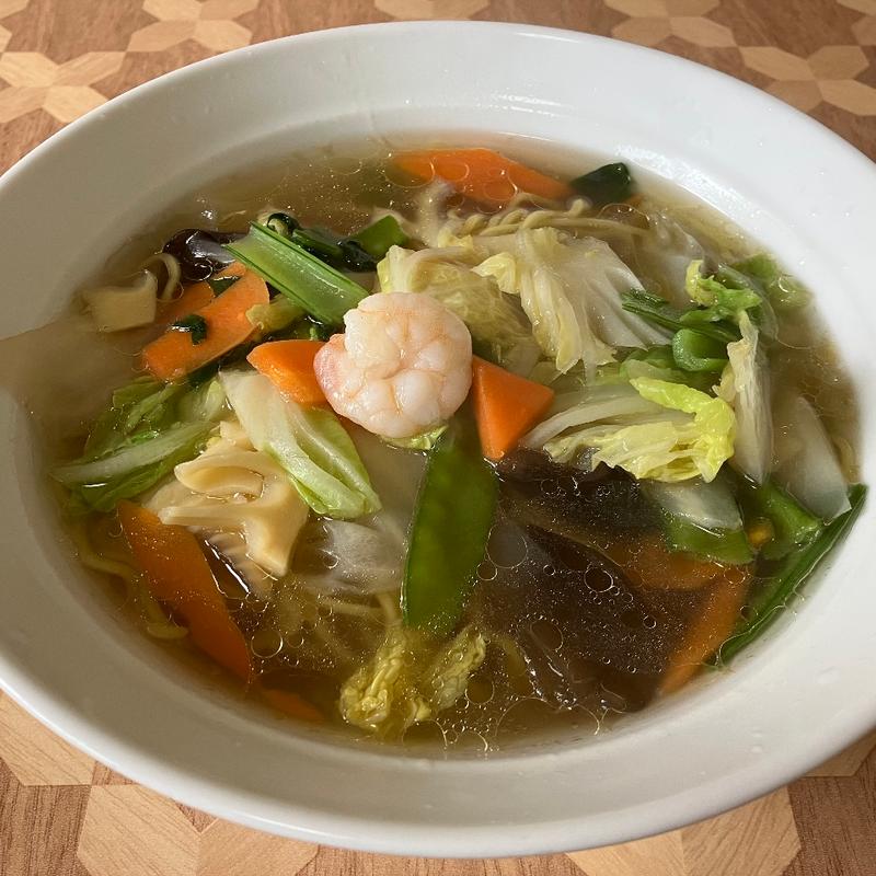 五目ラーメン　塩(まかない厨房 双葉)