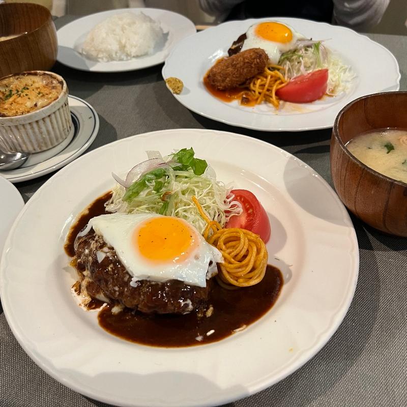 ハンバーグ&グラタンセット(洋食クアトロ)