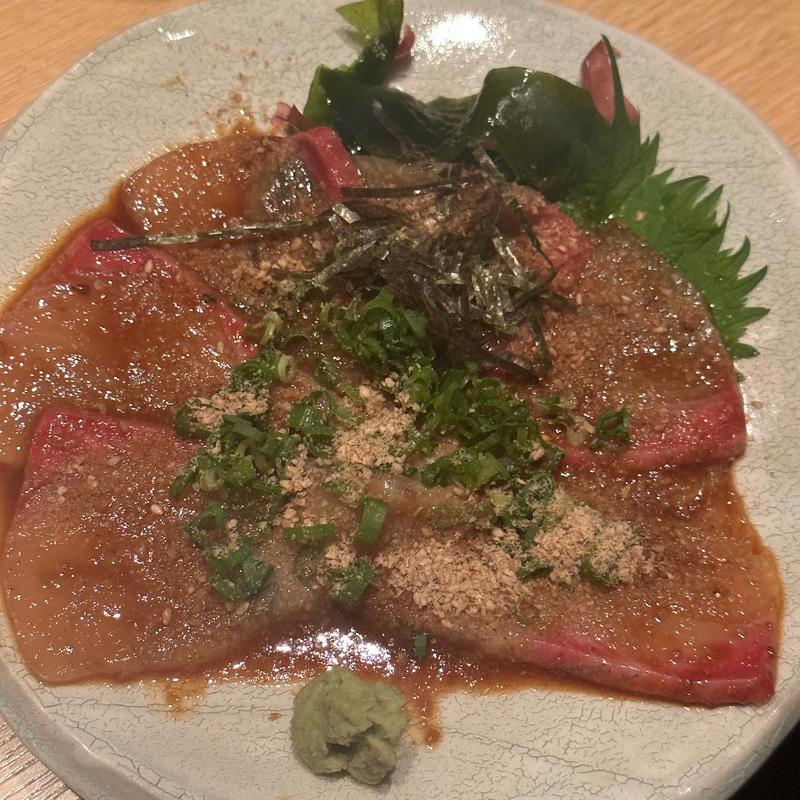 ごまカンパチ(水たき料亭 博多華味鳥 心斎橋店)