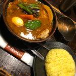 チキンカレー　　スープ大盛り(ラマイ 札幌本店)