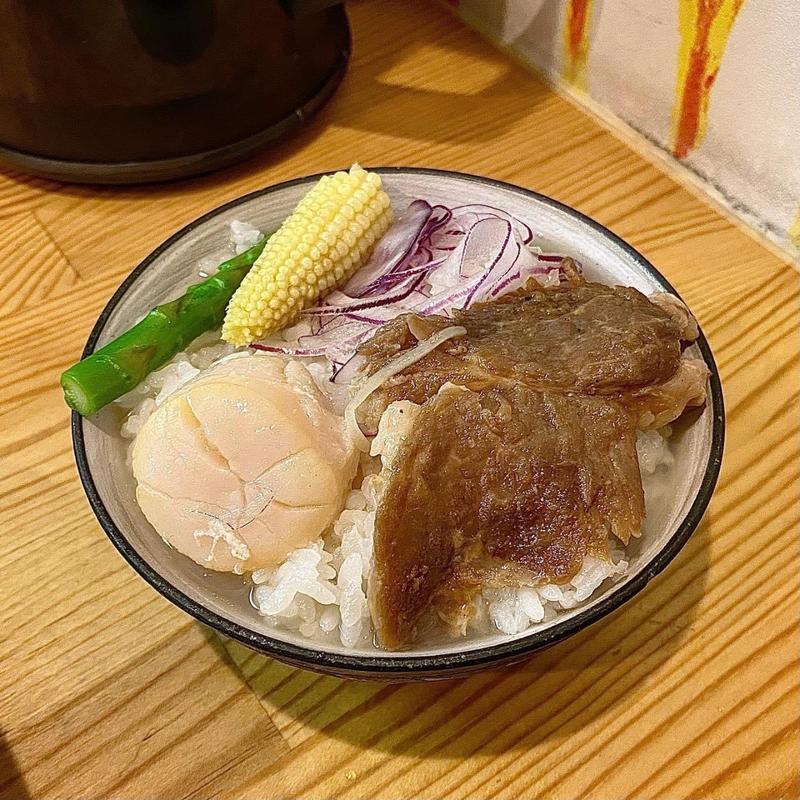 ホタテバターの彩り塩味&白ごはん&替玉(らーめん 彩哲 ～isato～)