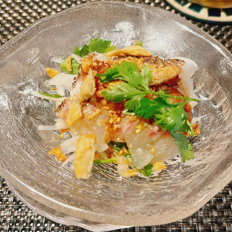 鯛のカルパッチョ(私房菜すみよし)