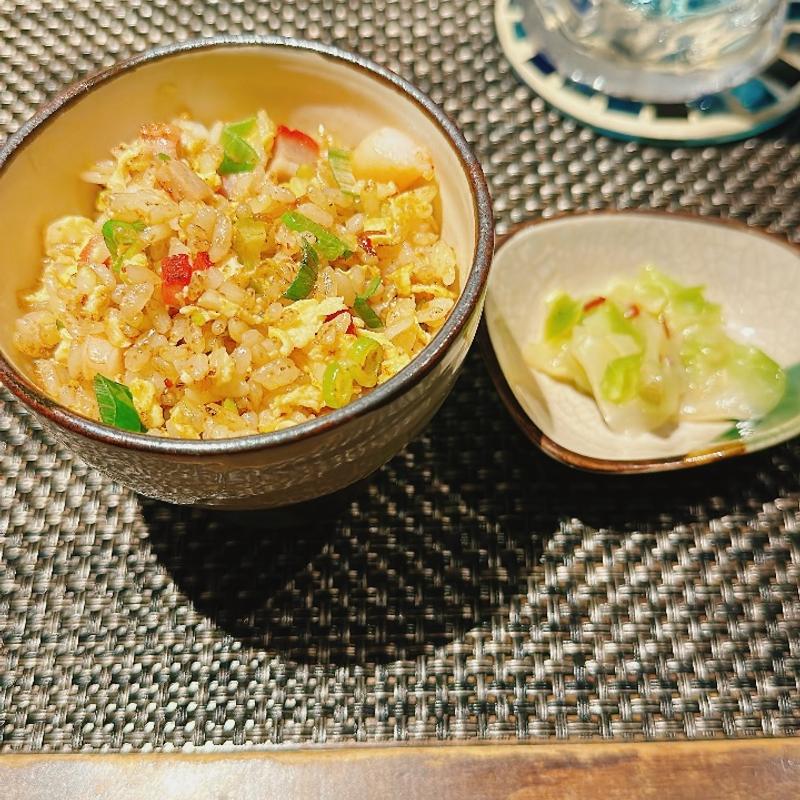 炒飯と搾菜(私房菜すみよし)