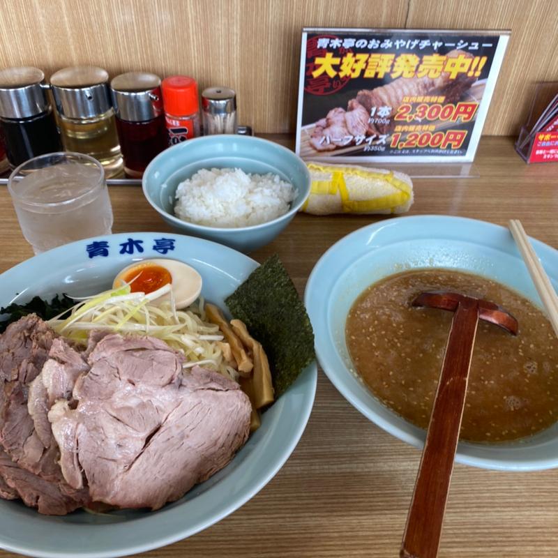 ネギ味噌チャーシューつけ麺(ラーメン青木亭)