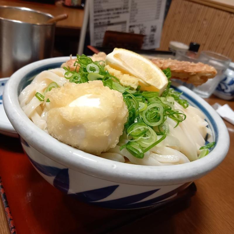 ちく玉天ぶっかけ(大盛)(讃松庵)