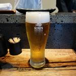 生ビール(焼き鳥 かみむら 渋谷本店)