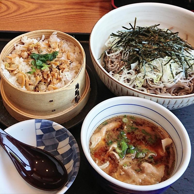 豚つけ汁そばと選べる小丼(夢庵 川崎有馬店)