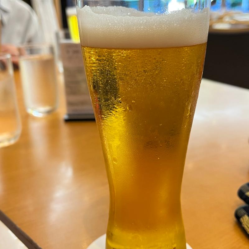 生ビール(レストランよよぎ)