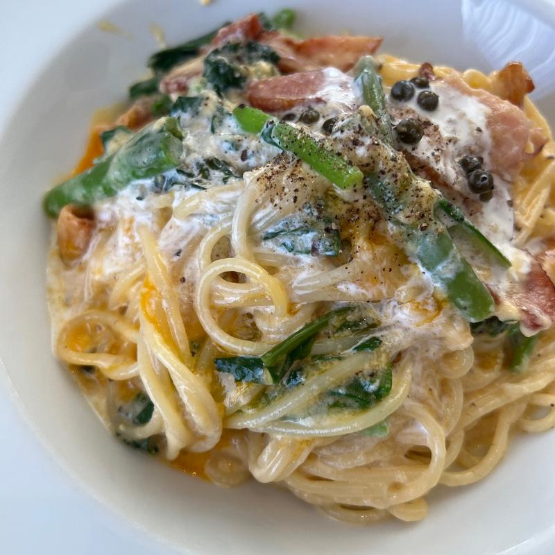 ベーコンのスパゲッティカルボナーラ(ラ ノーラ)
