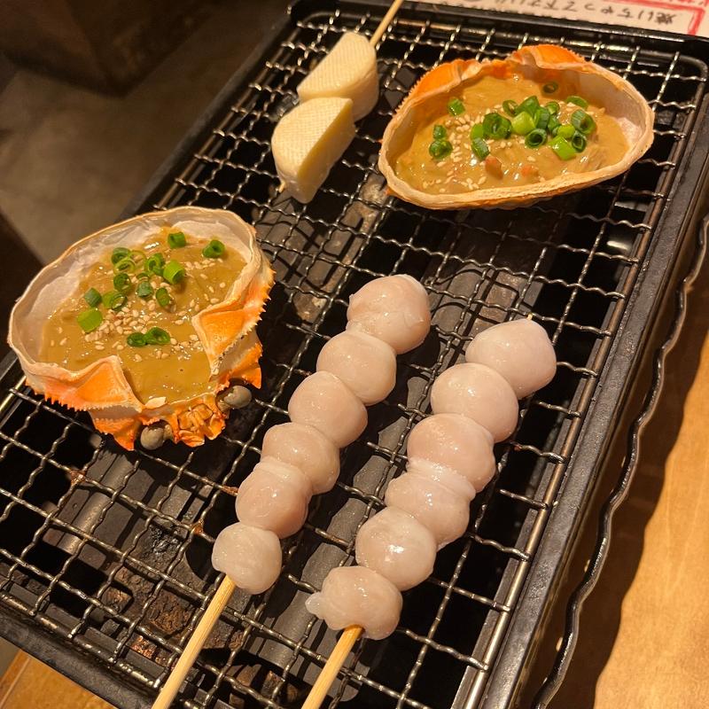 イカのくちばし、かにみそ(上人橋酒場 とと)